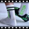 SneakFreaxx Chaussettes Socken Neon Bottom Vert